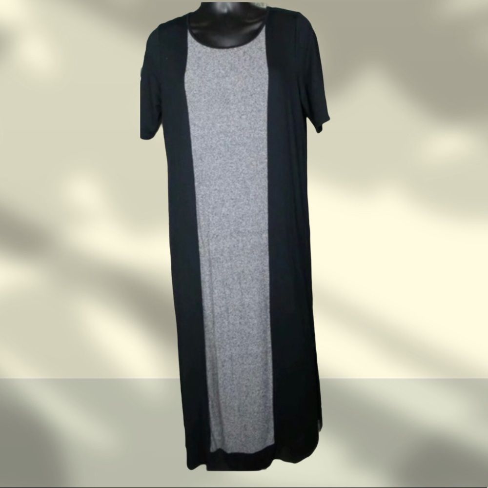 LJ Jill Wearever Color Block Dress Rayon Stretch